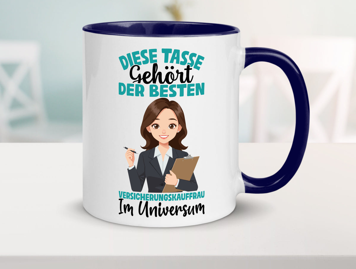 Im Universum: Versicherungskauffrau | Kauffrau lustig Humor Geschenkidee Tasse