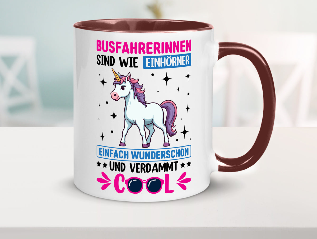 Bussfahrerinen sind wie einhorner | Einhorn Bussfahrerin Geschenkidee Humor Tasse