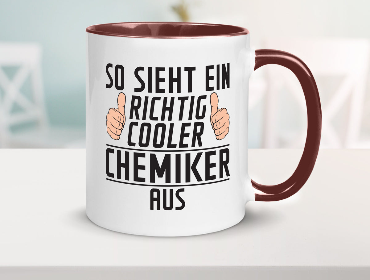 Richtig Cooler Chemiker | Chemie Labor Wissenschaft lustig Humor Geschenkidee Tasse