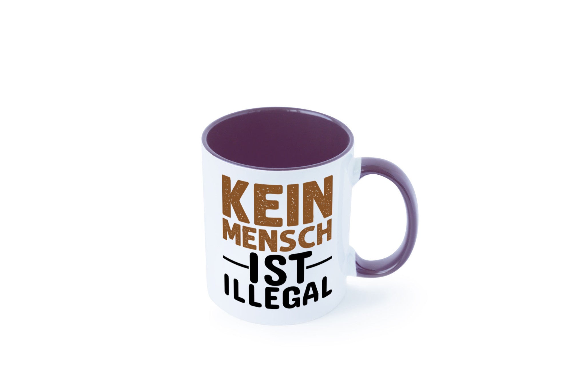 Kein Mensch ist illegal | Spruch Gleichberechtigung Humor Geschenkidee Tasse