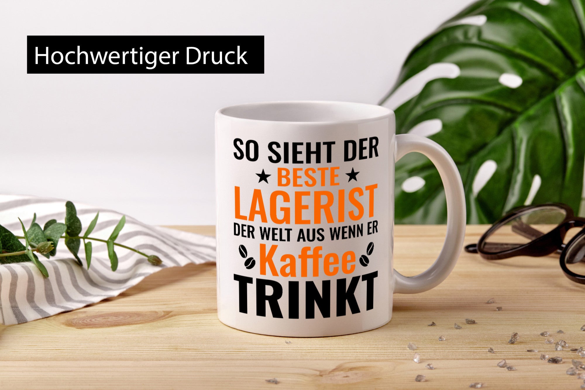 Kaffee trinkt: Lagerist | Lageristen Lager Arbeiter Humor Arbeit Kollegen Büro