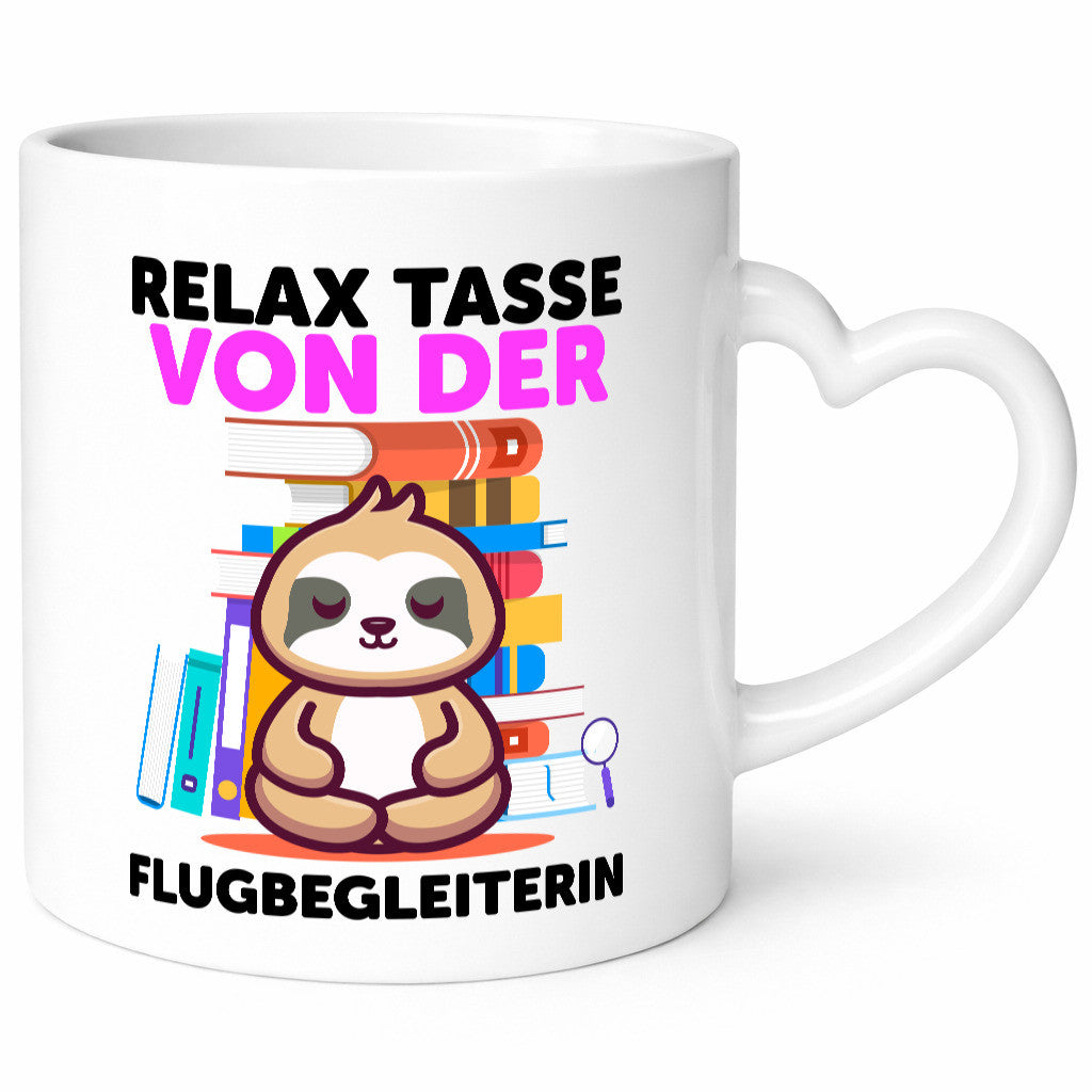 Relax Tasse: Flugbegleiterin | Stewardess Flughafen Humor Geschenkidee Tasse