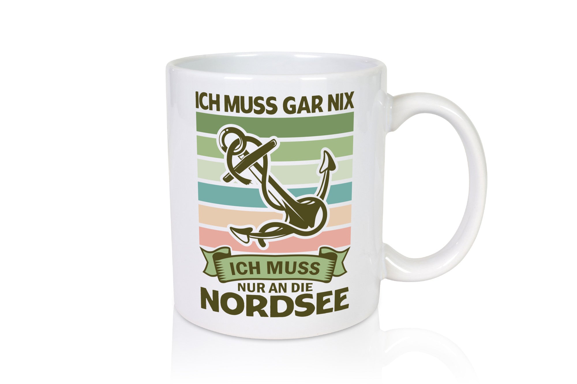 Ich muss gar nix | Nordsee Reisen lustiger Spruch Geschenk Humor Geschenkidee