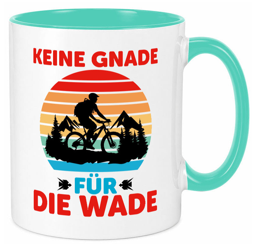 Keine Knade für die Wade | BMX Renrad Biker v2 lustig Humor Geschenkidee Tasse