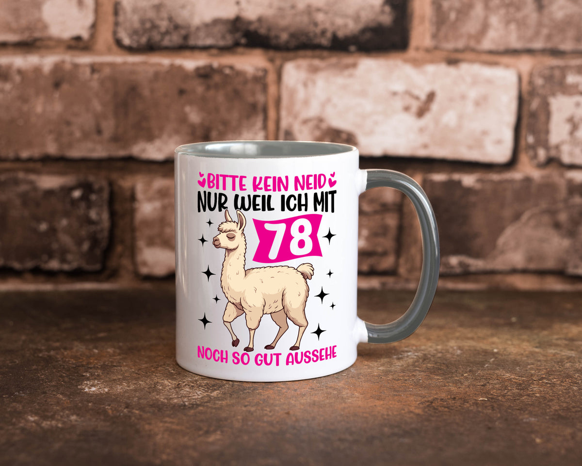 78. Geburtstag | 78 Jahre Lama gut aussehen Geschenk Geschenkidee lustiger Tasse