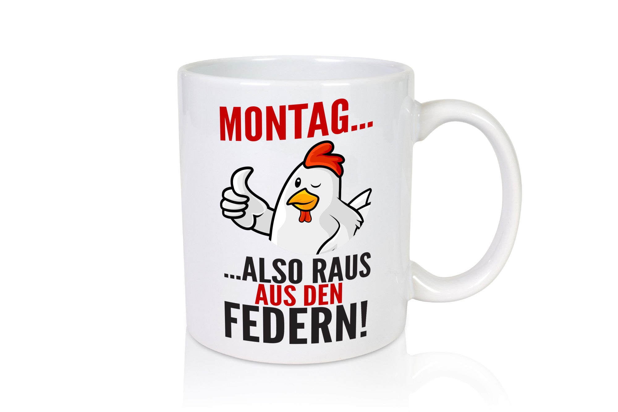Montag raus ausden Federn | Hühnerstall Bauer lustiger Spruch Geschenk Humor