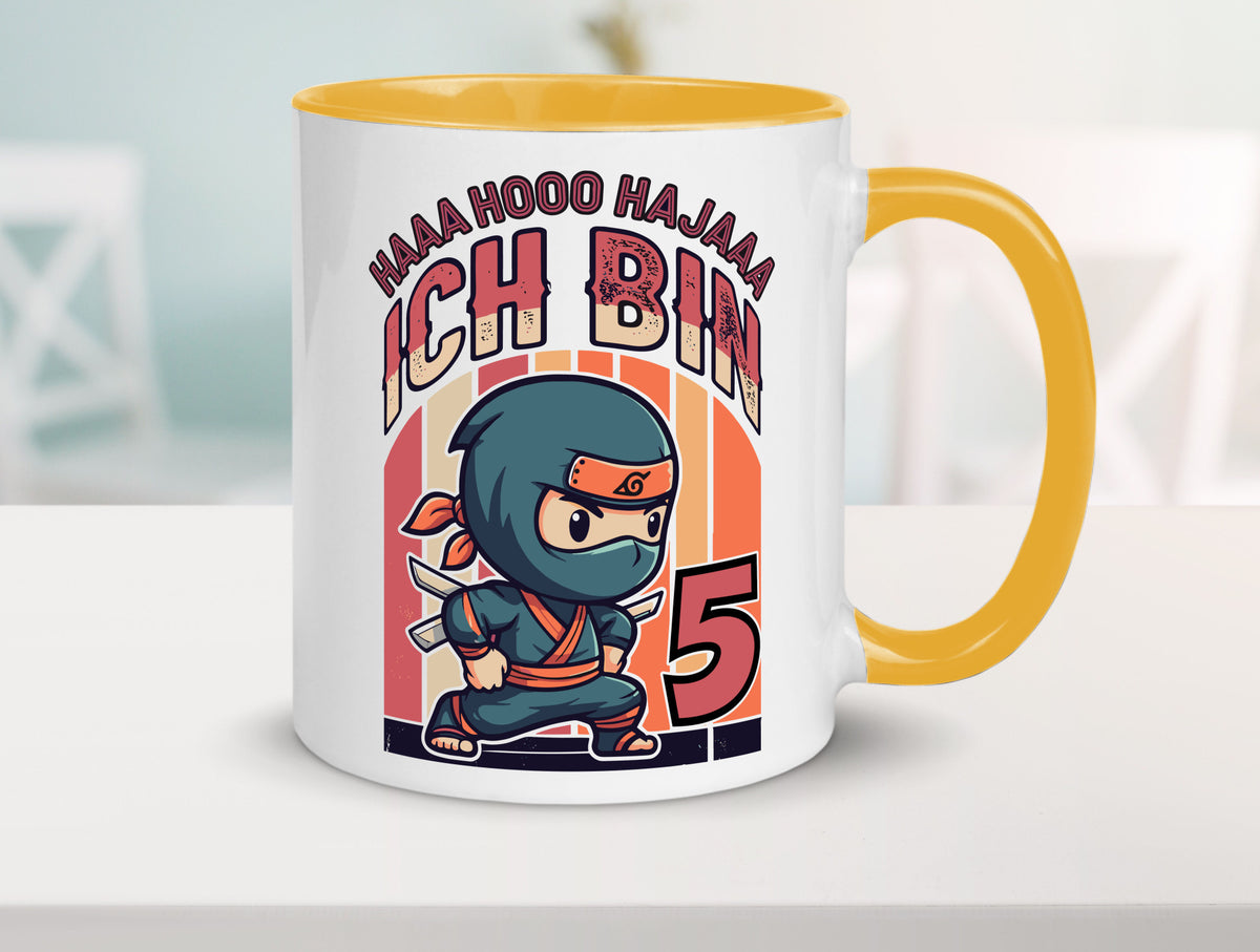 5. Geburtstag | Ninja Junge 5 Jahre Humor Geschenkidee Tasse