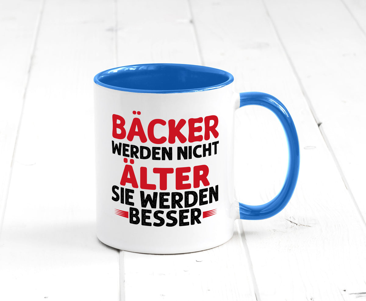 Bäcker werden nicht älter Sie besser lustig Humor Geschenkidee Geschenk Tasse
