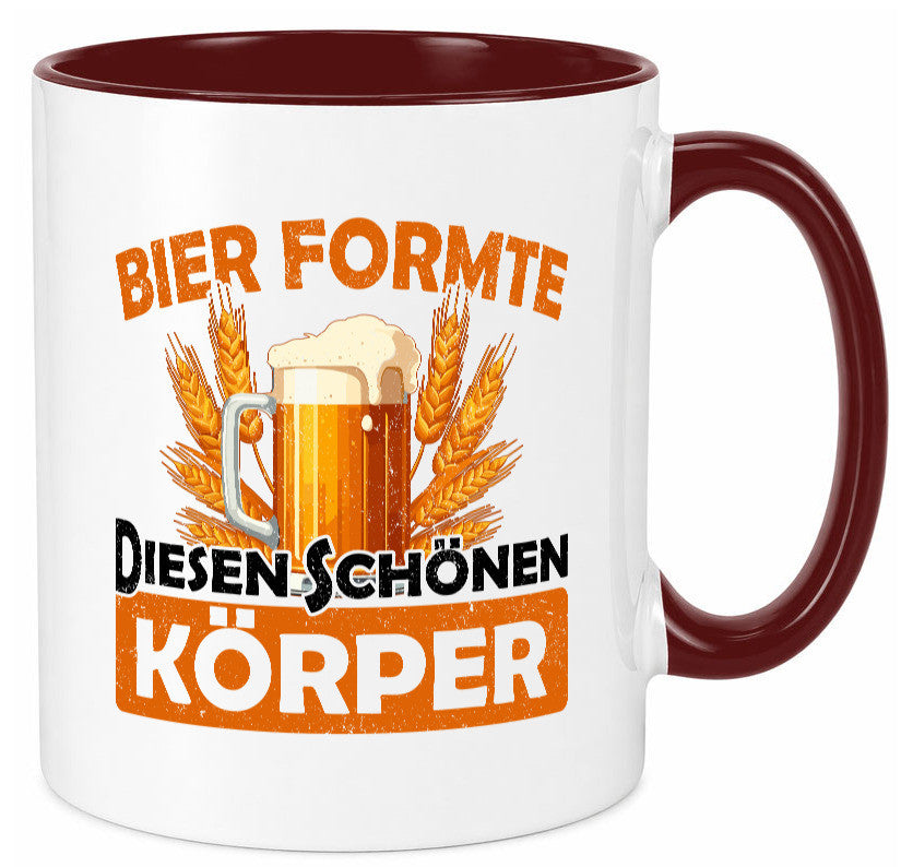Bier förmte diesen Körper | bierliebhaber v2 Humor Geschenkidee Tasse