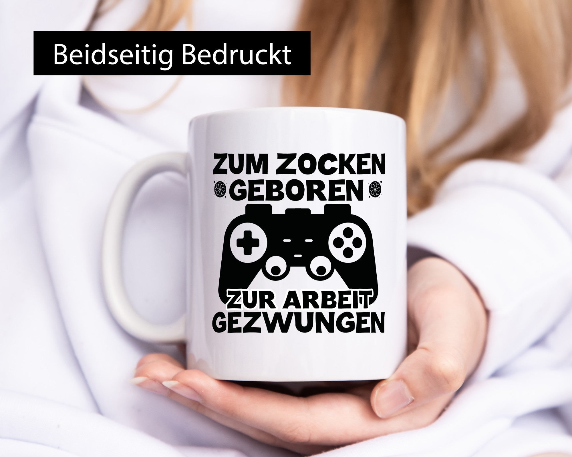 Zum Zocken geboren | Spruchtasse lustig Gaming Humor Geschenkidee Tasse