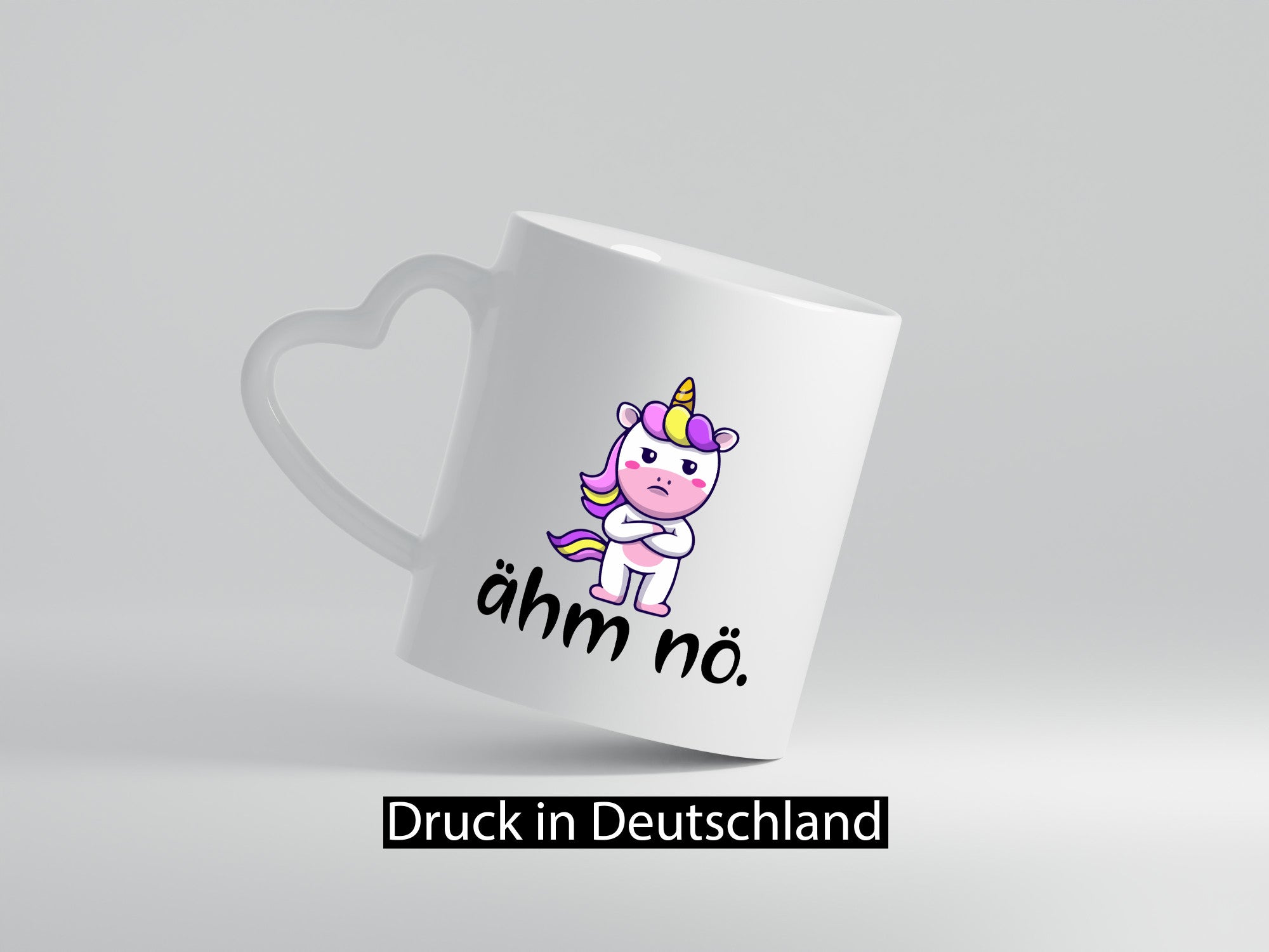 Ähm nö | Einhorn wütendes Geschenkidee Humor Tasse