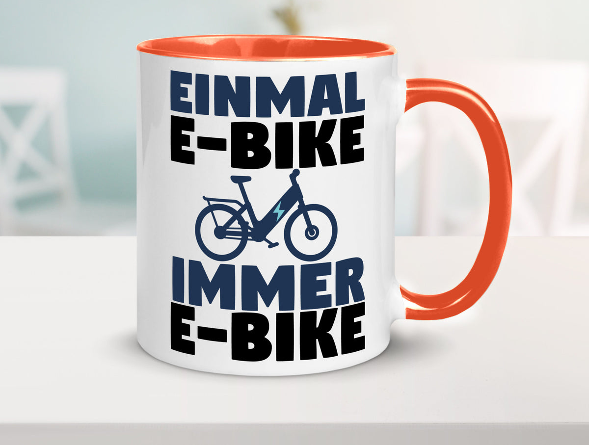 E-Bike Fahrer | Radfahrer Tasse Fahrrad Elektrorad lustiger Spruch Geschenk