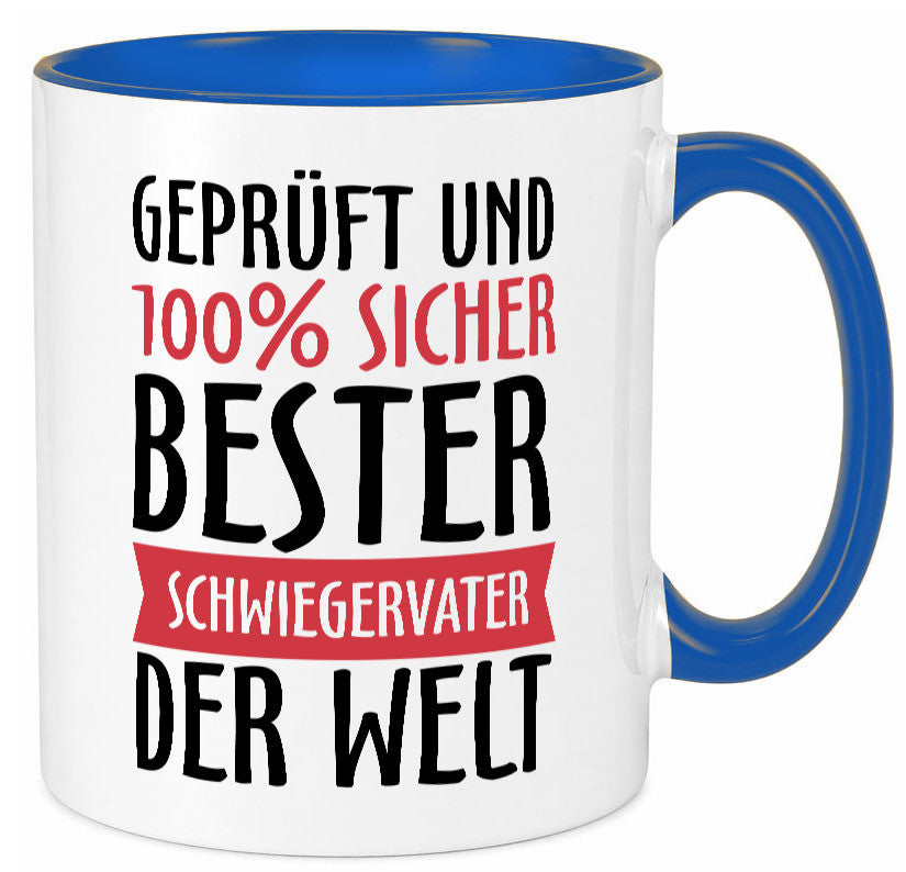 Bester Schwiegervater Geschenk Familie Geschenkidee lustiger Spruch Tasse