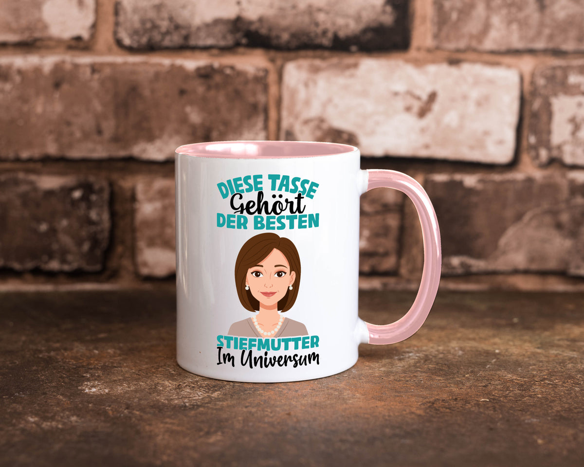 Im Universum: Stiefmutter | Stieftochter Beste Geschenk Familie Geschenkidee Tasse