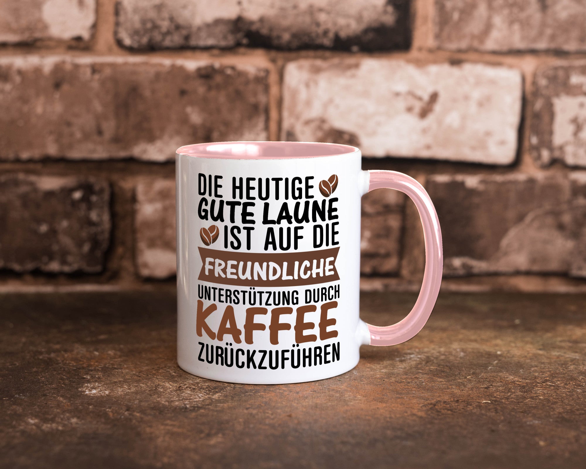 Unterstützung durch Kaffee | Kaffeliebhaber gute Laune Geschenk Humor