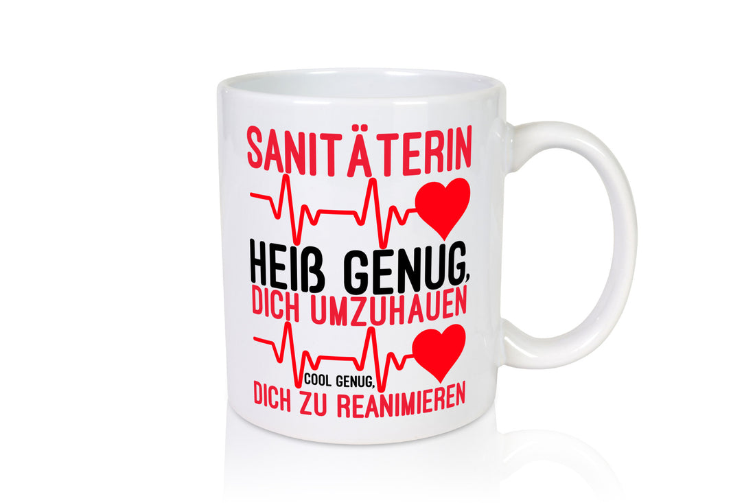 Heiße Sanitäterin | Reanimation Puls Rettungsdienst lustiger Spruch Geschenk