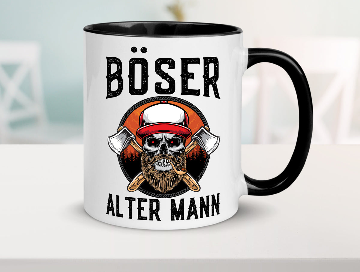 Böser alter Mann Humor Geschenkidee Tasse