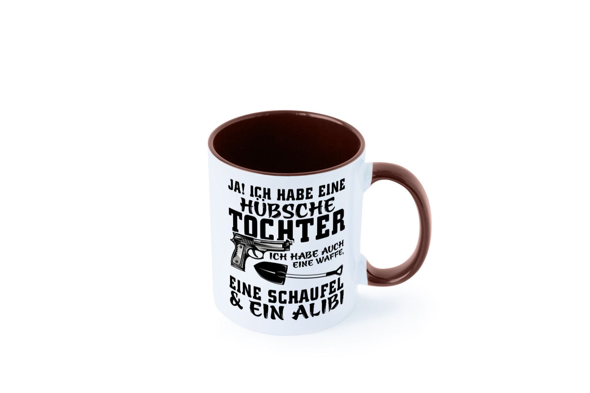Hübsche Tochter Geschenk Familie Geschenkidee lustiger Spruch Tasse