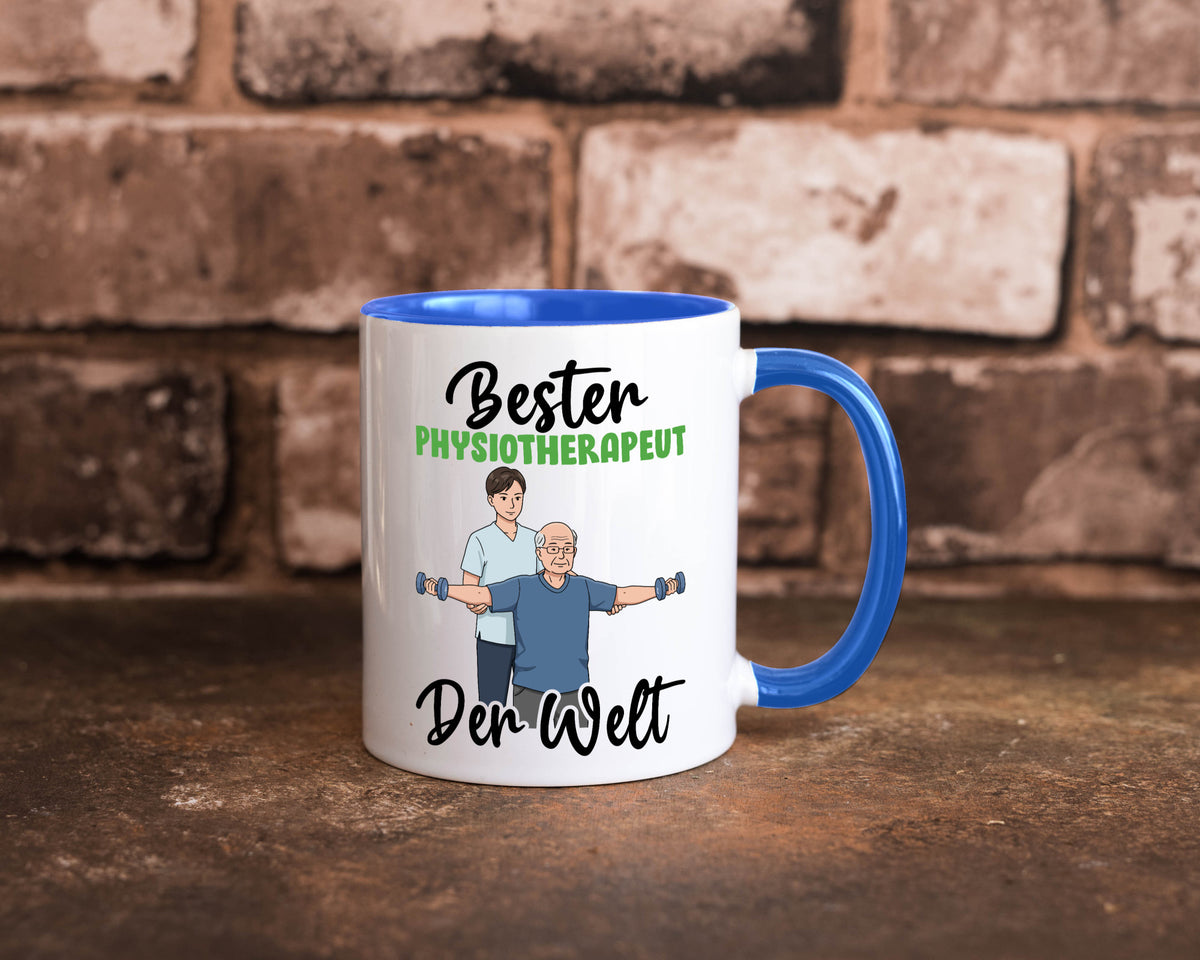Bester Physiotherapeut v3 Geschenk Humor Geschenkidee lustiger Spruch Tasse