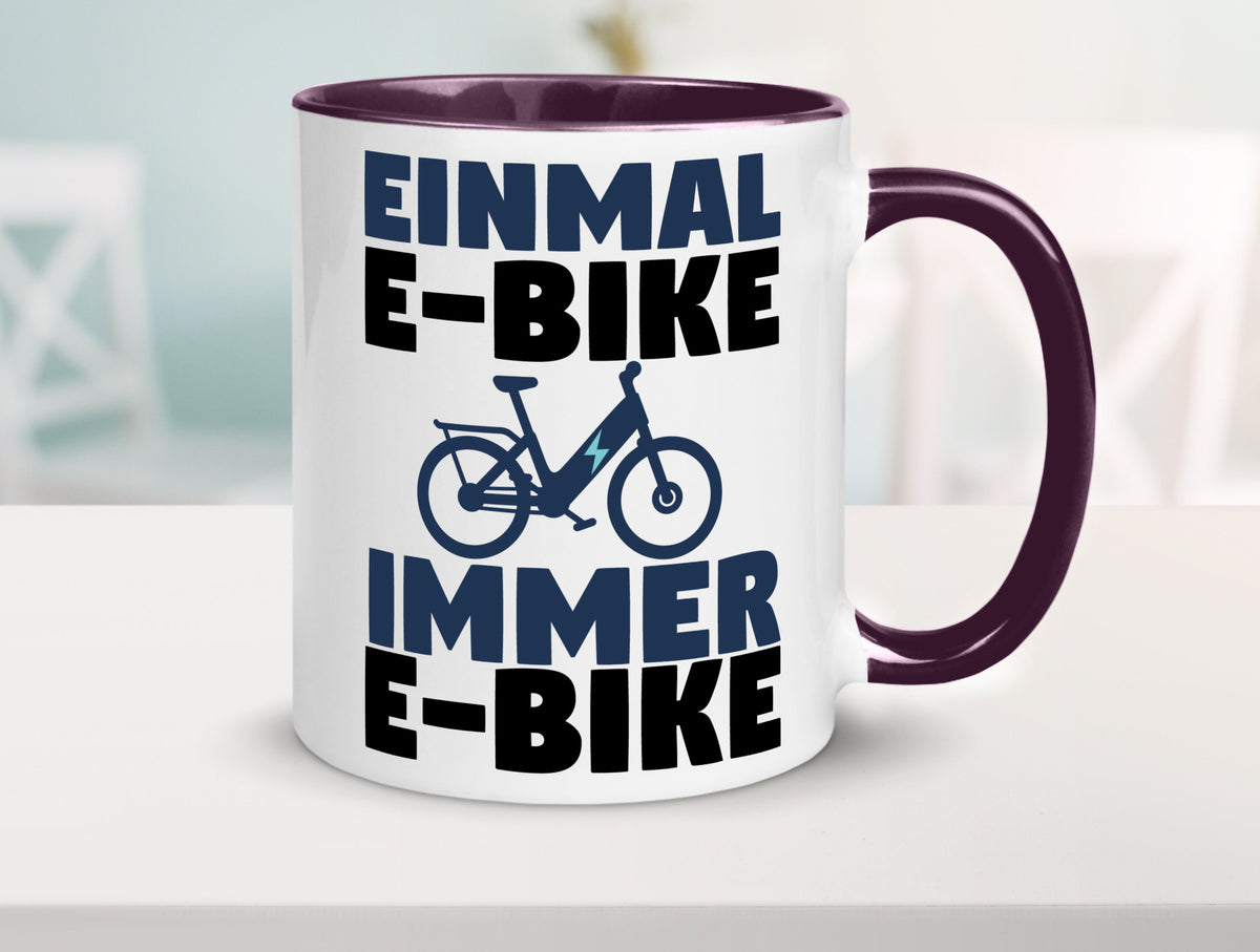 E-Bike Fahrer | Radfahrer Tasse Fahrrad Elektrorad lustiger Spruch Geschenk