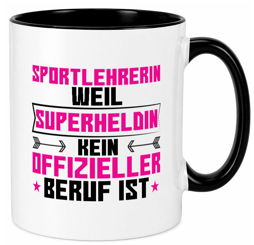 Superheldin Sportlehrerin | Lehrer Sport lustig Humor Geschenkidee Geschenk