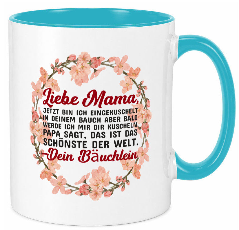 Liebe Mama | Schwangerschaft Tasse Baby süß Humor Familie Geschenkidee