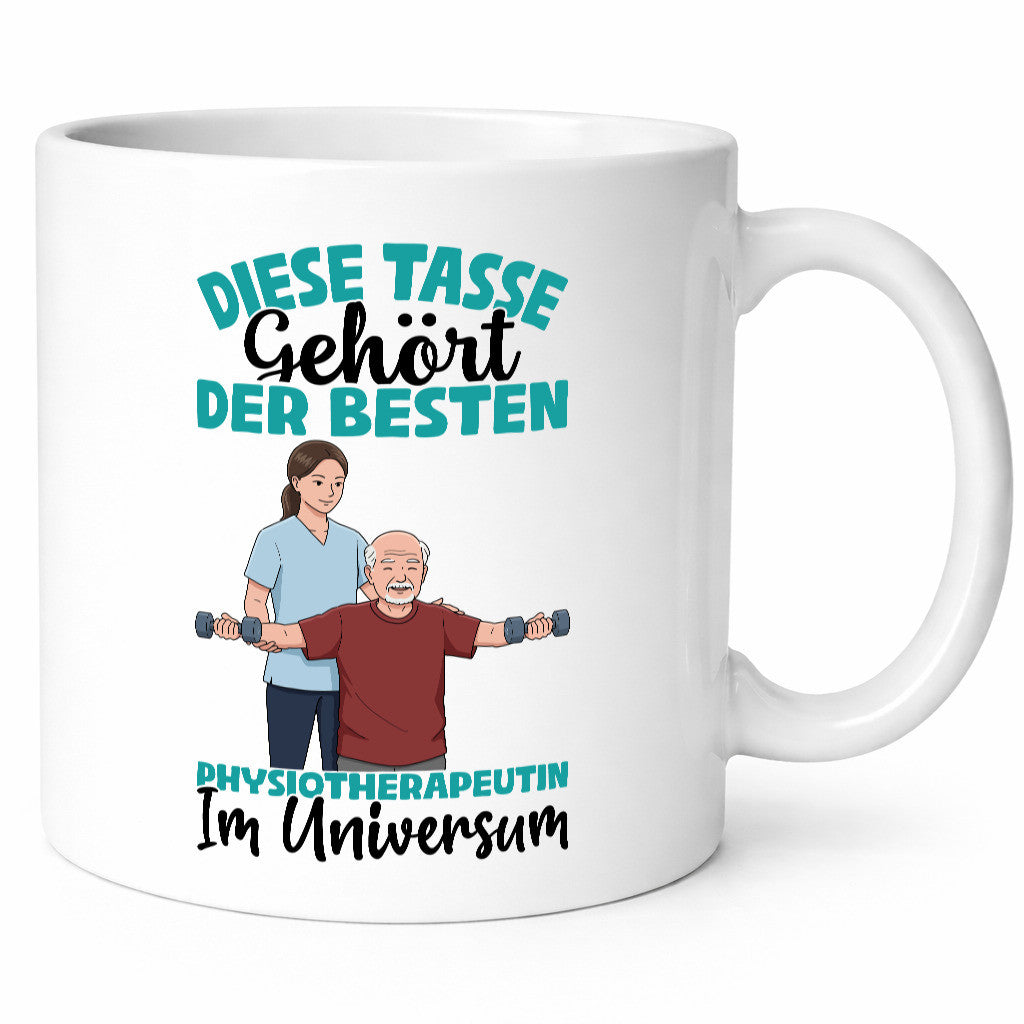 Im Universum: Physiotherapeutin lustiger Spruch Geschenk Humor Geschenkidee