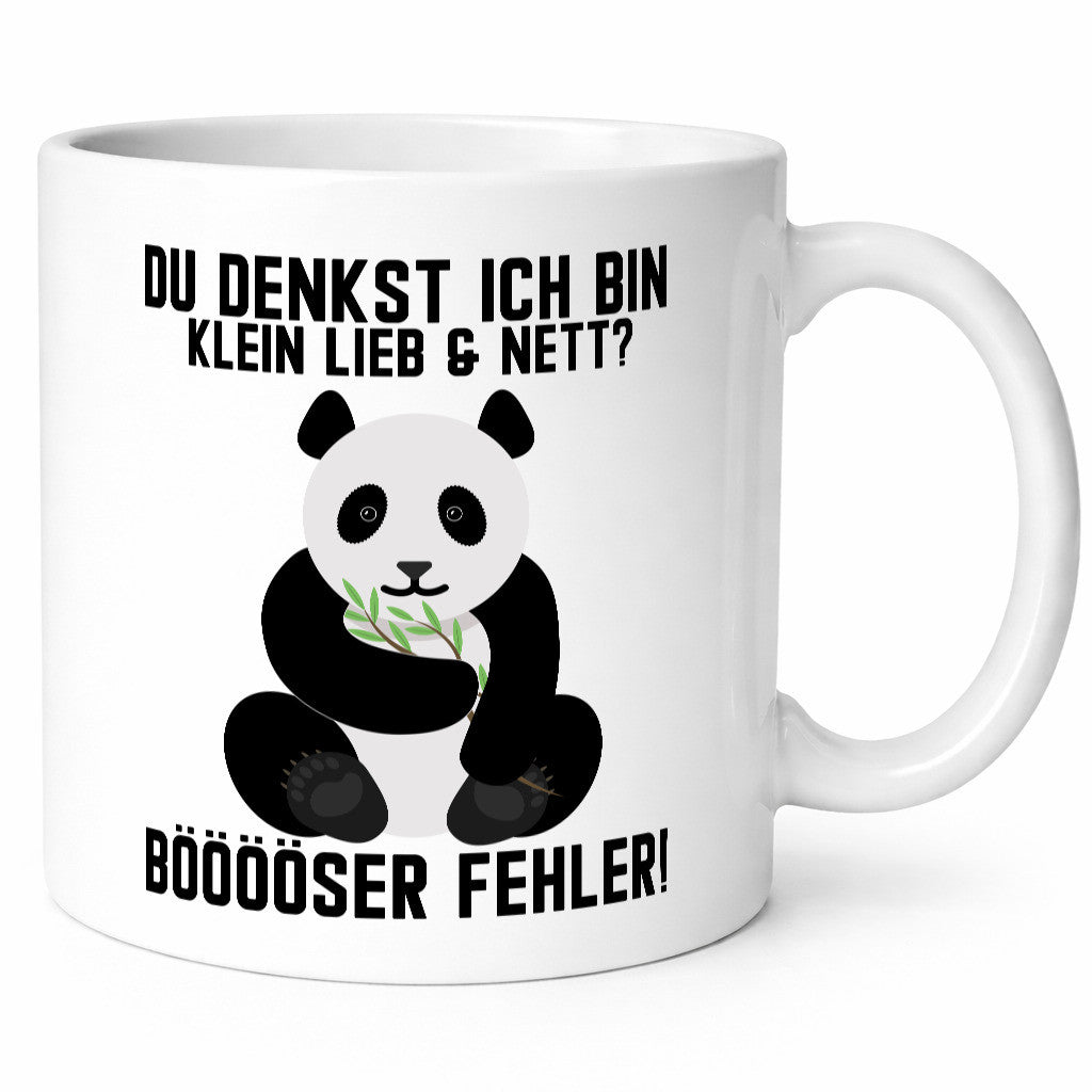Klein Lieb und Nett | süßer Pandabär lustiger Spruch Geschenk Humor