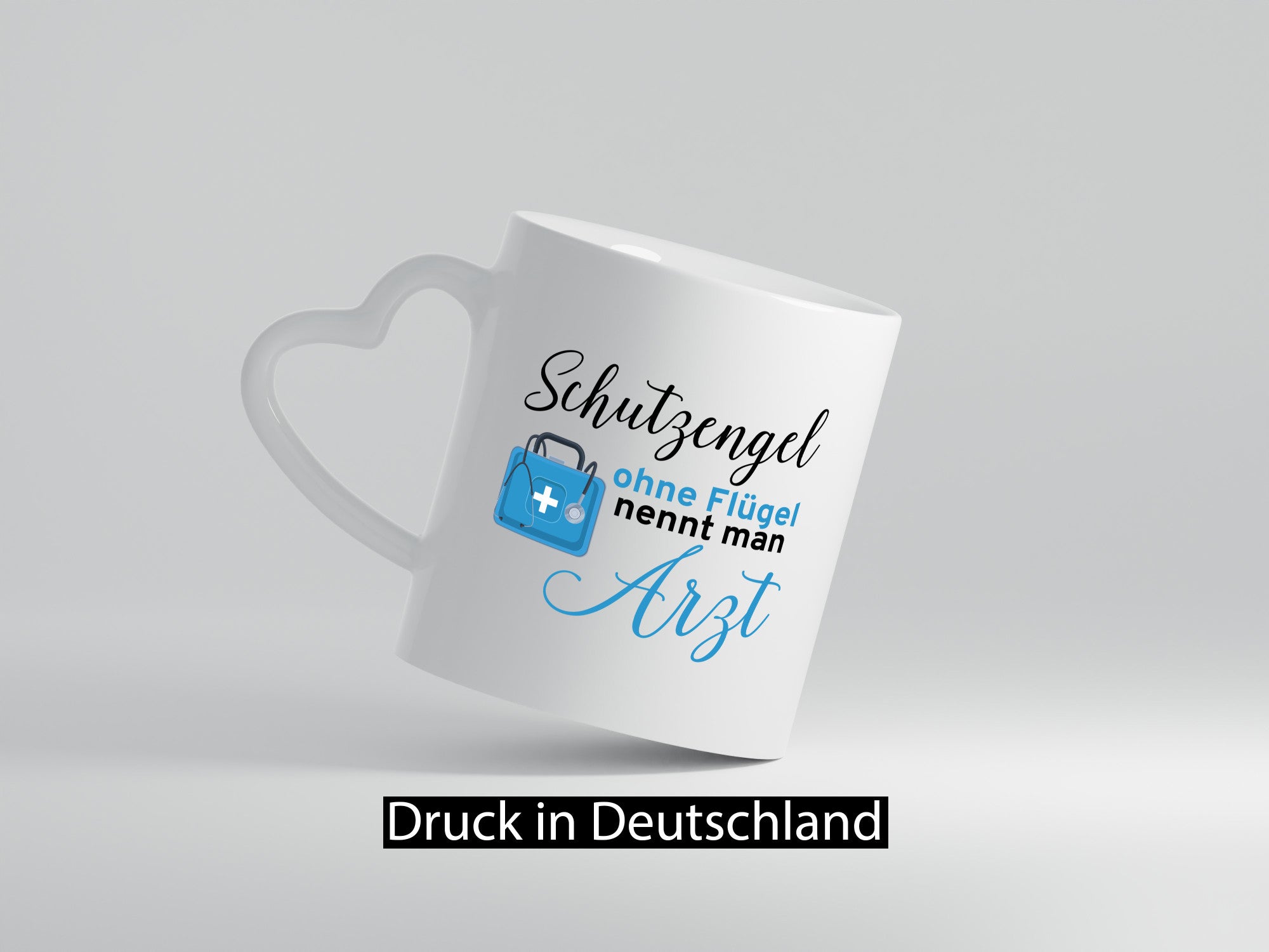 Schutzengel ohne Flügel | Arzt Ärztin Puls Herzschlag Humor Geschenkidee Tasse
