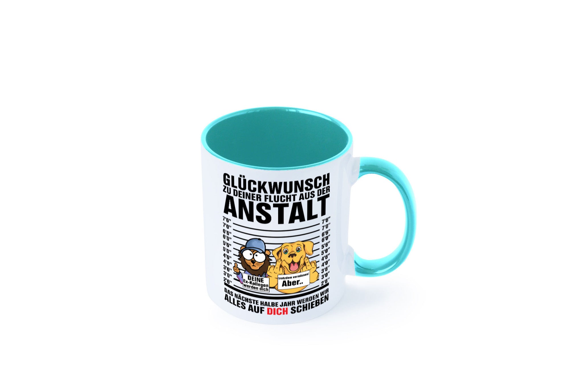 Glückwunsch zu deiner Flucht | Abschiedgeschenk v3 Geschenk Humor Geschenkidee