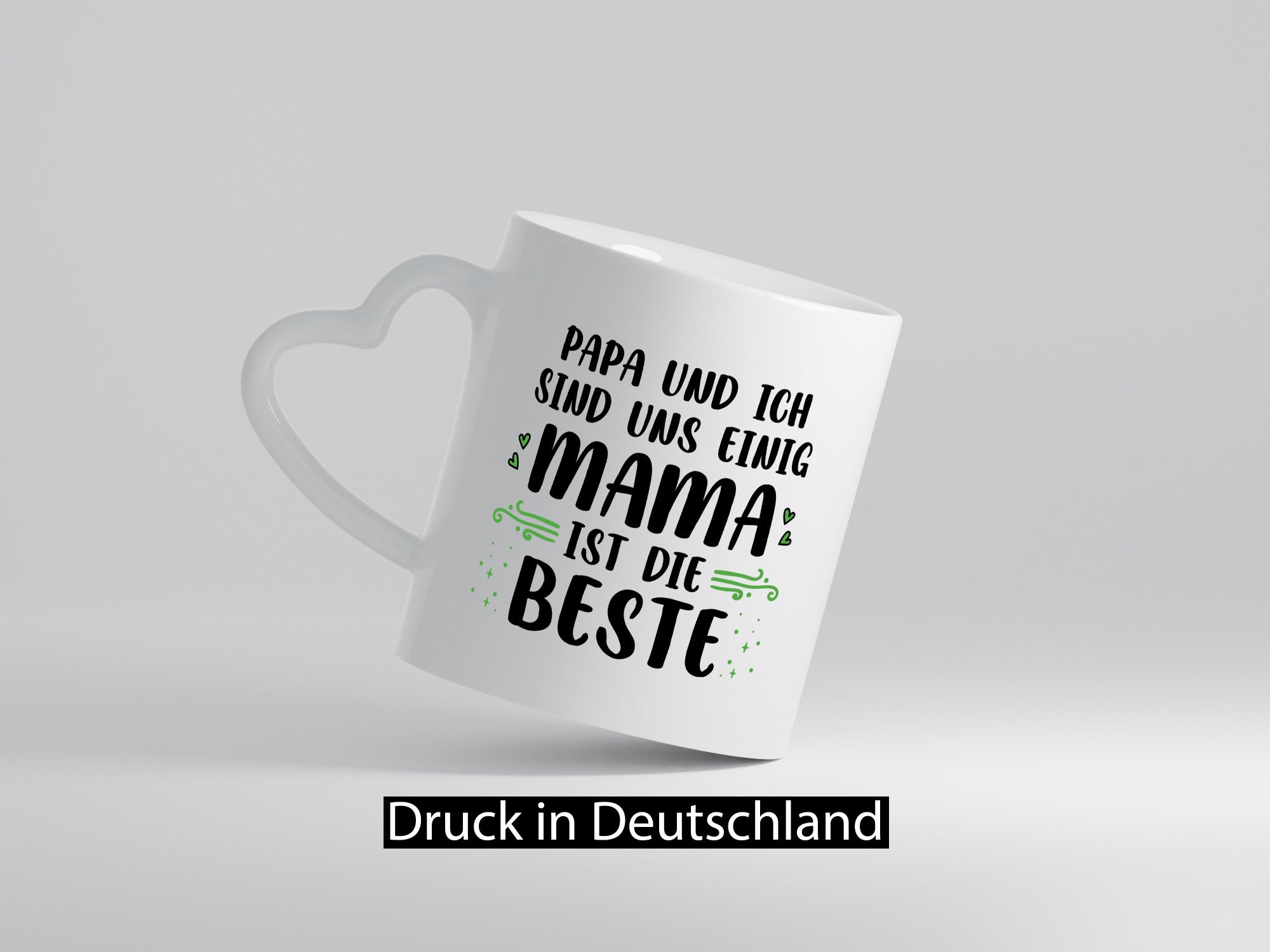 Papa und ich sind uns einige Mama ist die beste | Muttertag Geschenk Familie