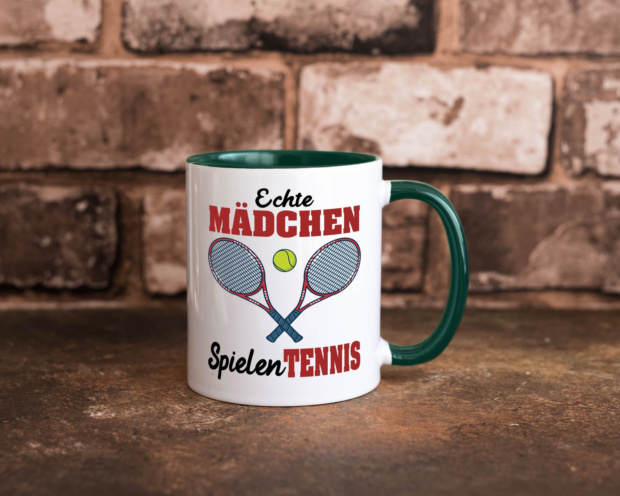 Echte Mädchen Spielen Tennis | Sport Geschenkidee Humor Tasse