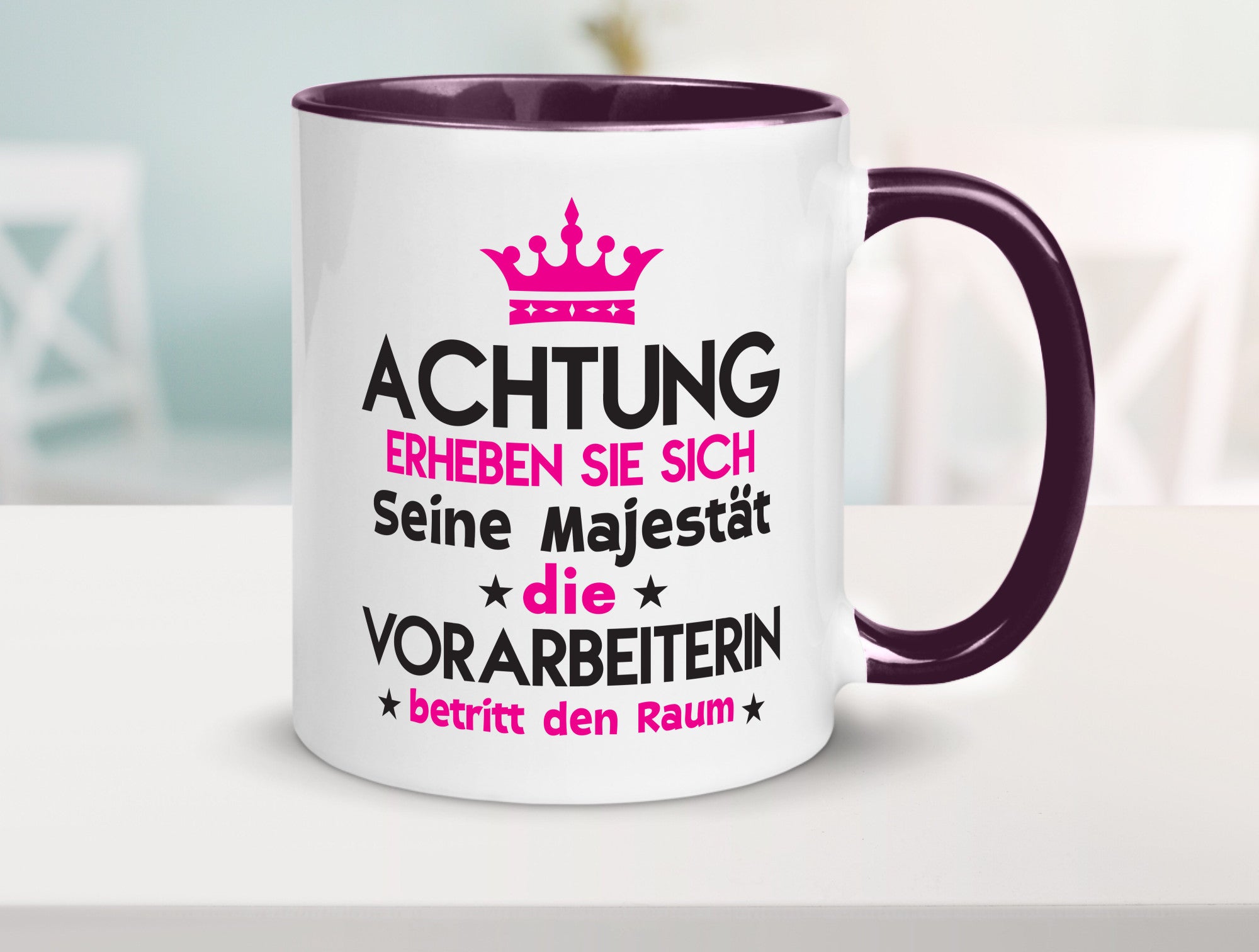 Seine Majestät Vorarbeiterin | Kollegin Teamleiter lustig Arbeit Kollegen Büro