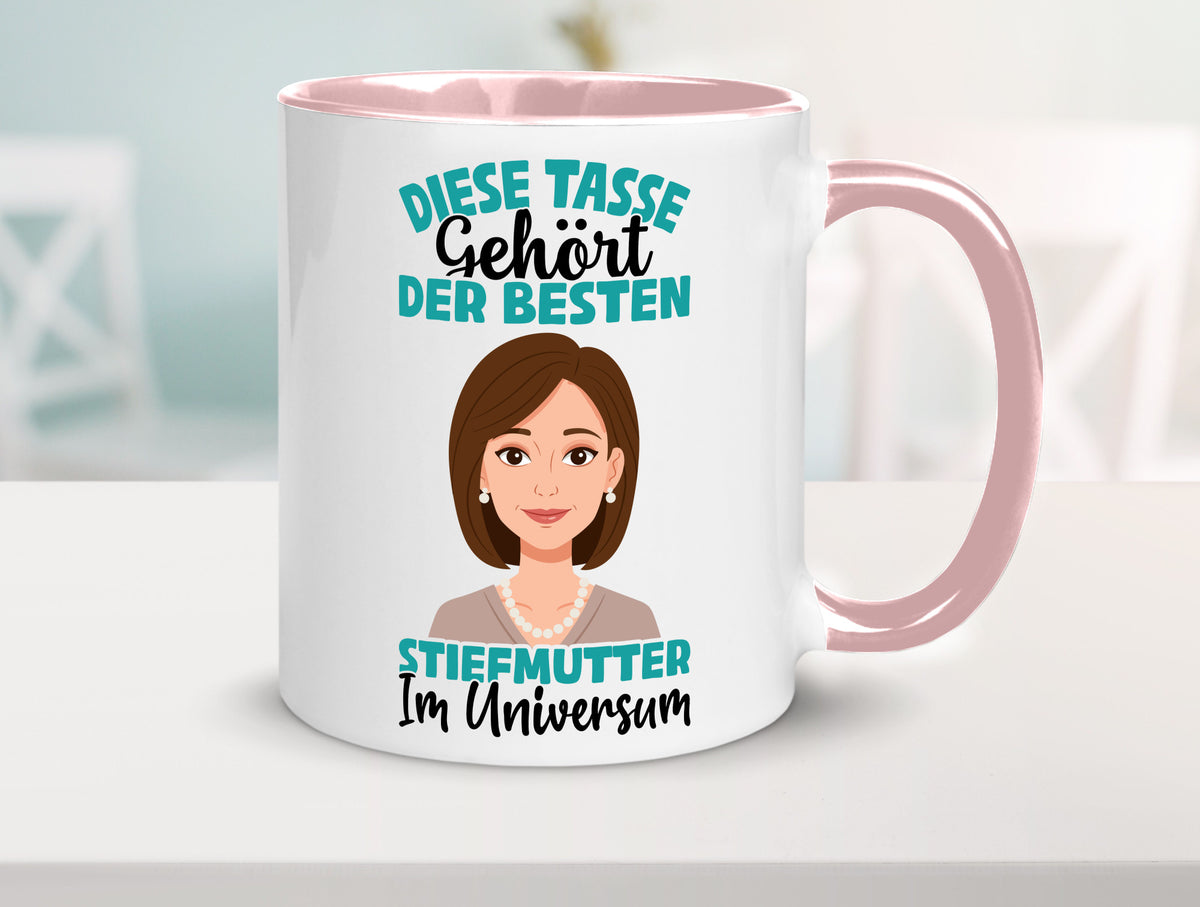 Im Universum: Stiefmutter | Stieftochter Beste Geschenk Familie Geschenkidee Tasse