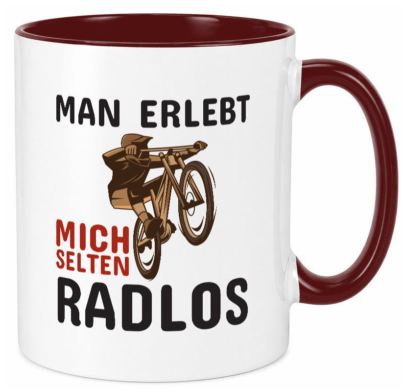 Selten Radlos | Spruchtasse Fahrrad Männer Humor lustiger Spruch Geschenk
