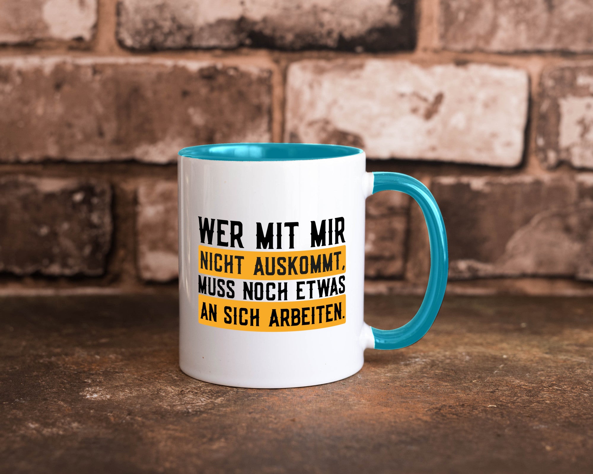 Wer mit mir nicht auskommt | Selbstbewusst lustiger Spruch Geschenk Humor