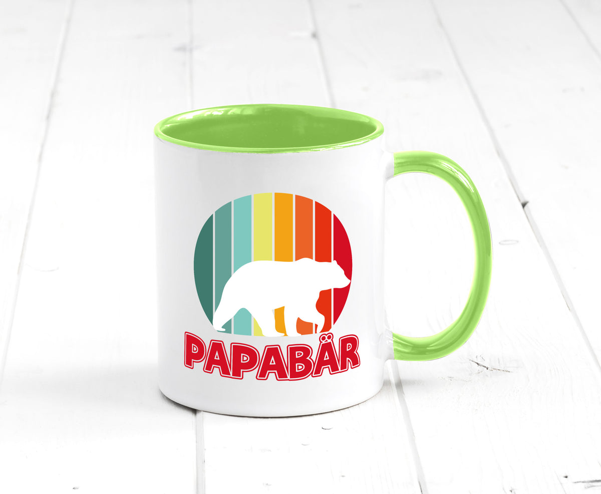 Papabär | Papa Tasse Vater Vatertag Bär lustiger Spruch Geschenk Familie