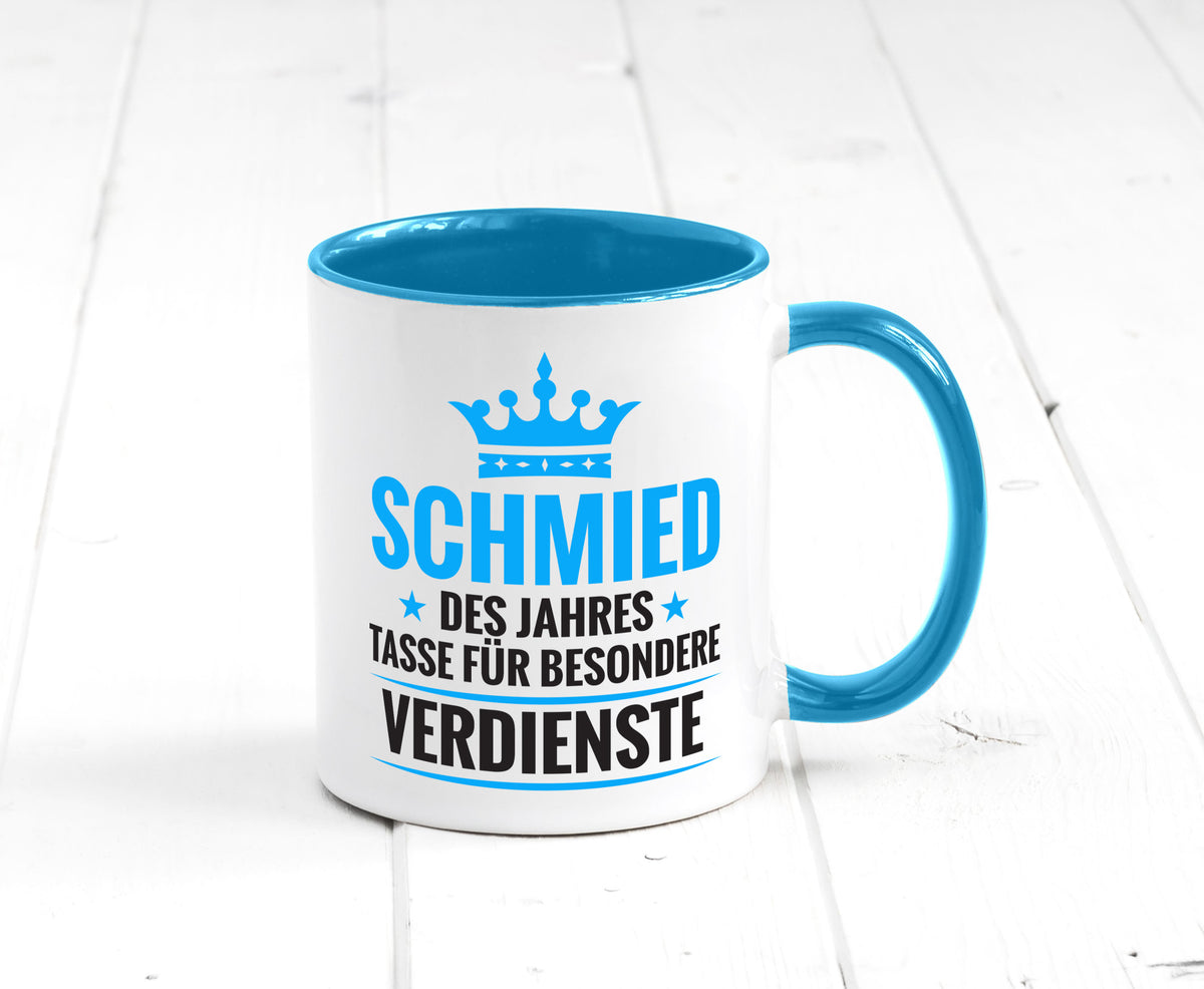 Besonderer Verdienst: Schmied | schmieden Humor Geschenkidee Tasse