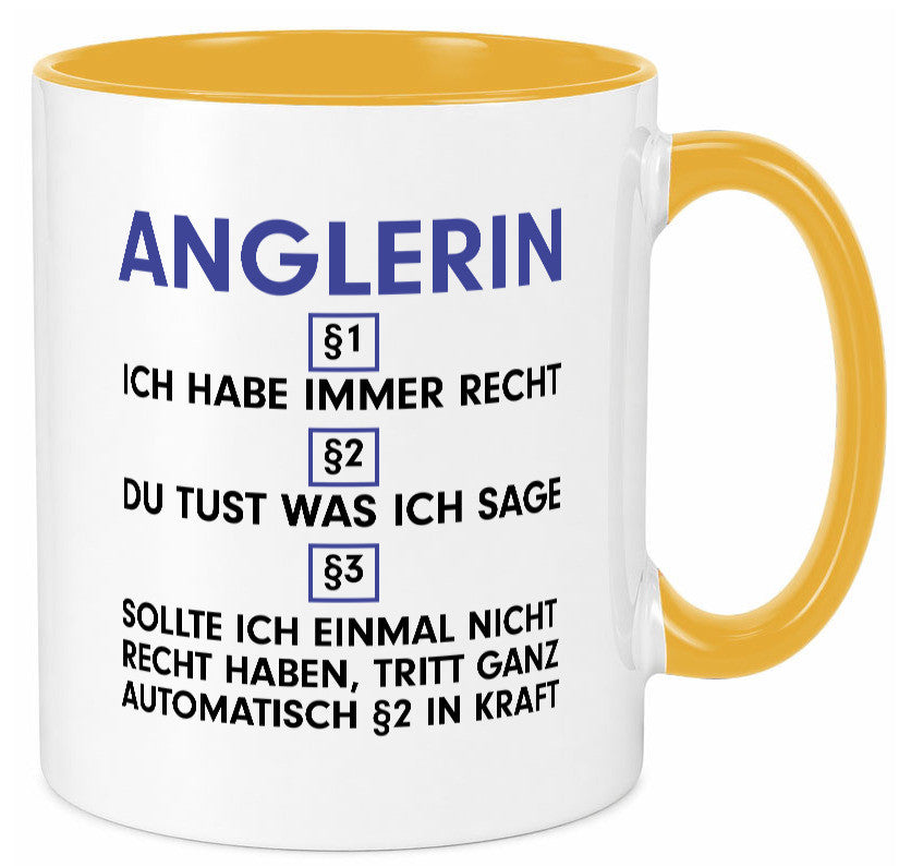 Ich habe immer Recht Anglerin | Angeln Fischerin v2 Geschenk Humor Geschenkidee