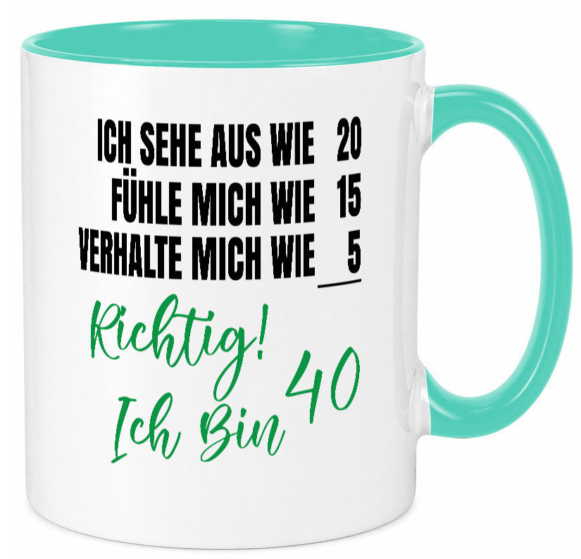 Ich bin Jung | 40 Geburtstag Verhalte mich wie ein Kind Geschenk Geschenkidee