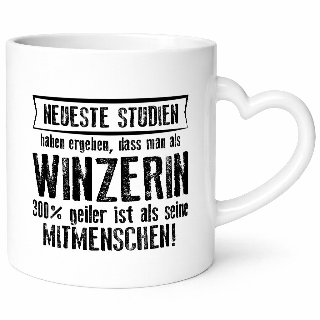 Neuste Studien: Winzerin | Weinbauer Wein Humor Geschenkidee Tasse