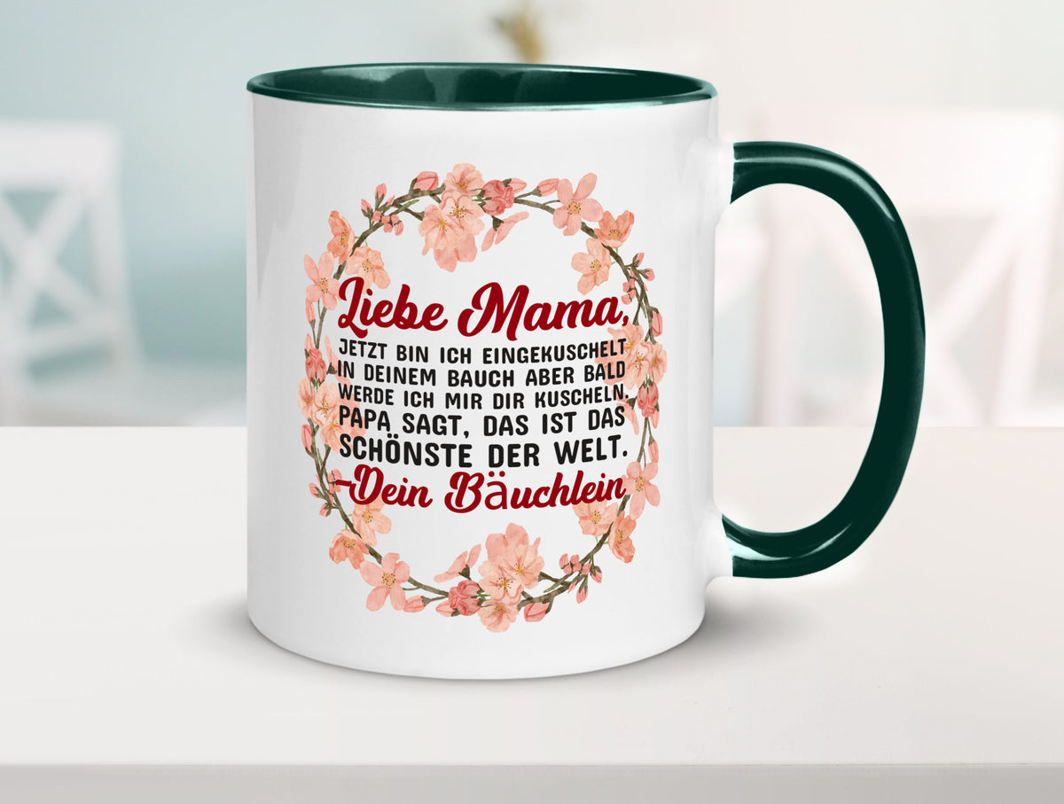 Liebe Mama | Schwangerschaft Tasse Baby süß Humor Familie Geschenkidee