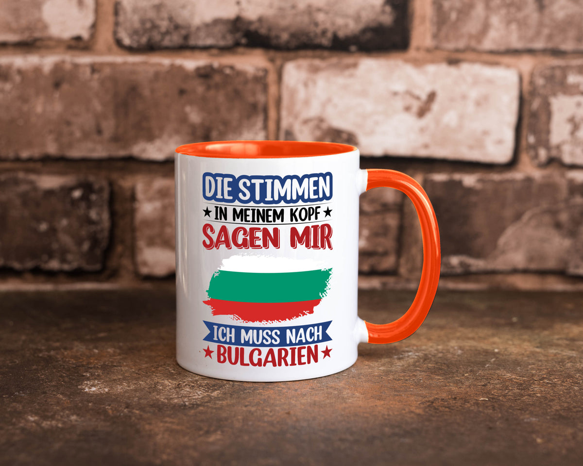 Bulgarien | Urlaub Stimmen in meinem Kopf Traumland Humor Geschenkidee Tasse