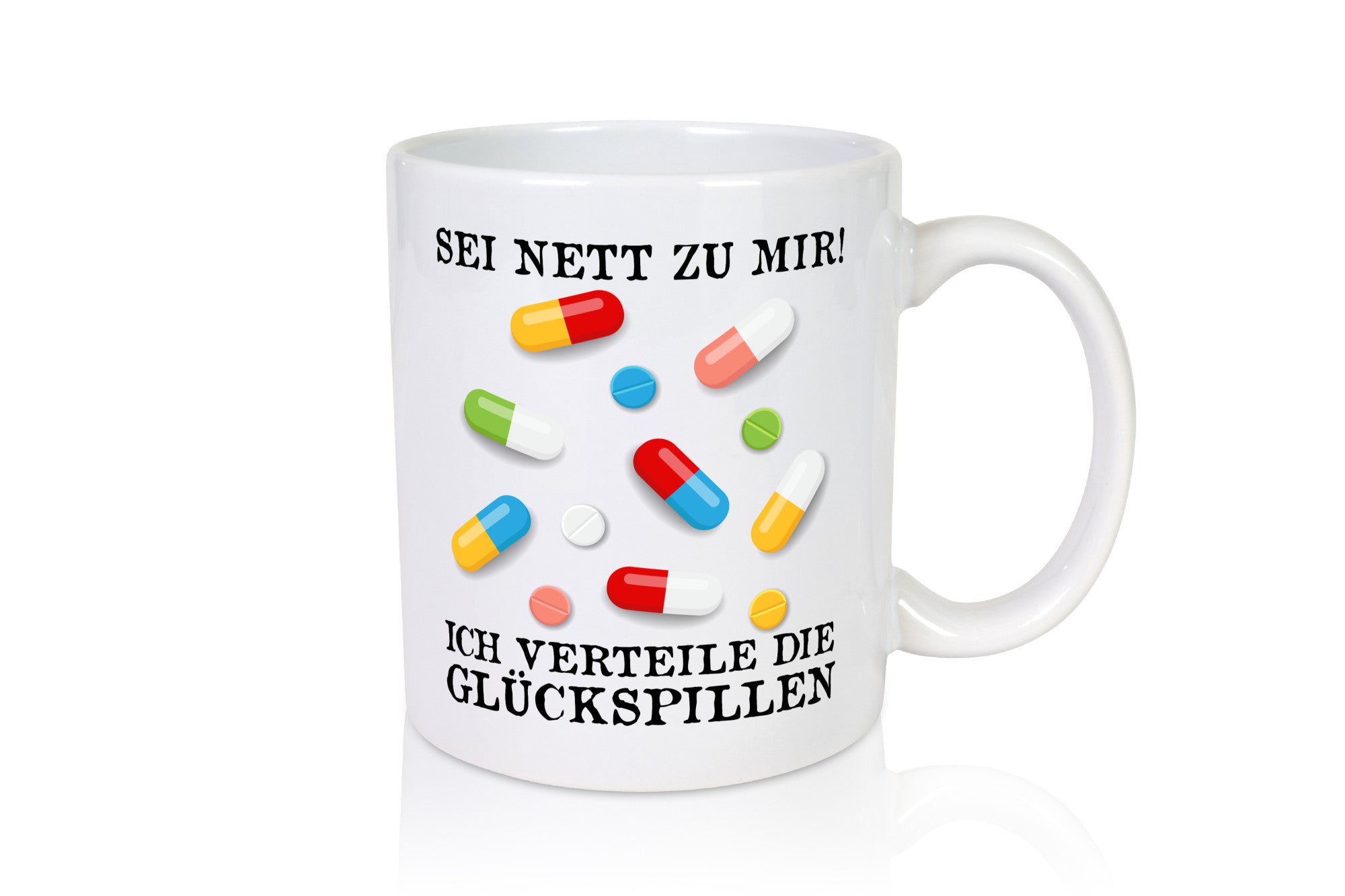 Sei nett zu mir | Pillen Medikamente Therapeut Arzt lustig Humor Geschenkidee