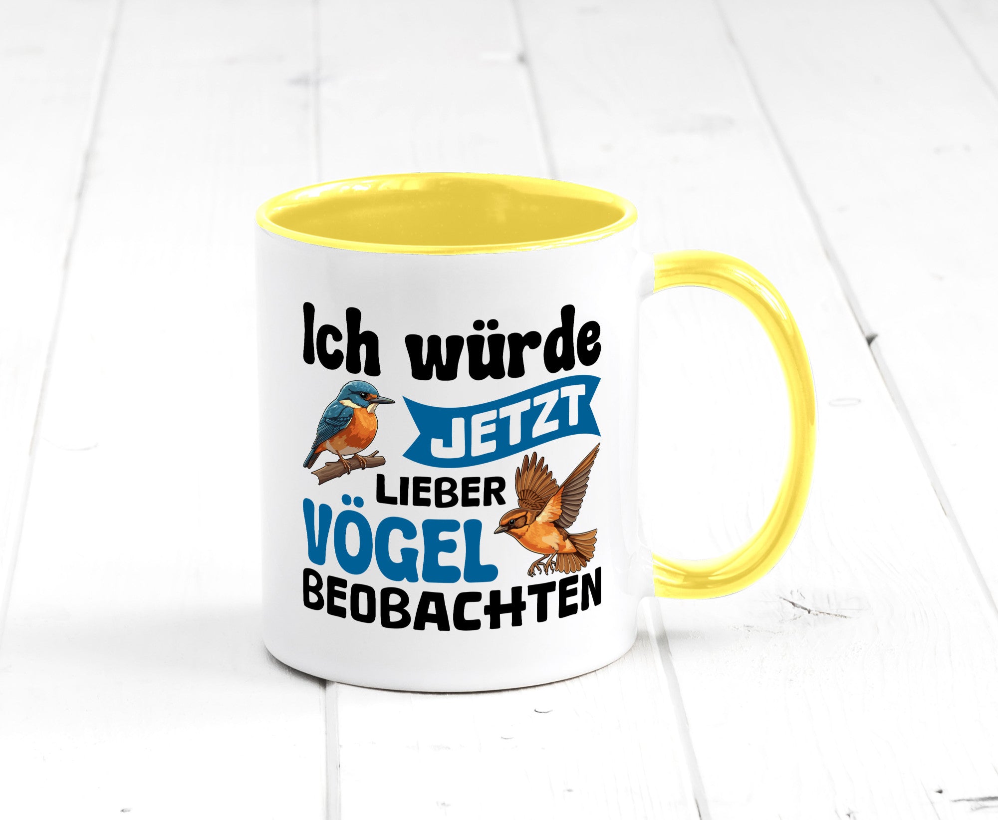 Vögel beobachten | Vogel lustig Humor Geschenkidee Geschenk Tasse