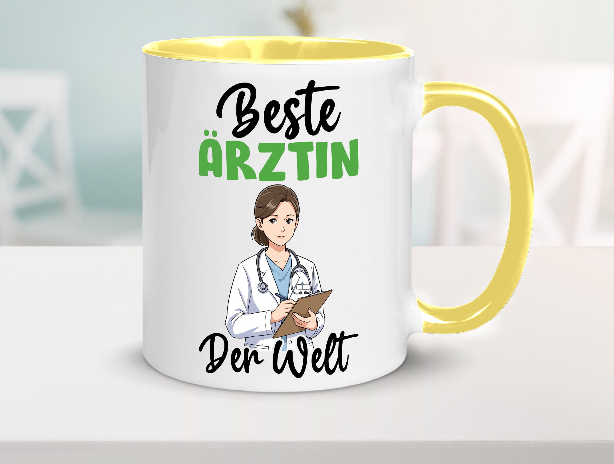 Beste Ärztin | Medizin Doktorin Fachärztin v2 Humor Geschenkidee Tasse