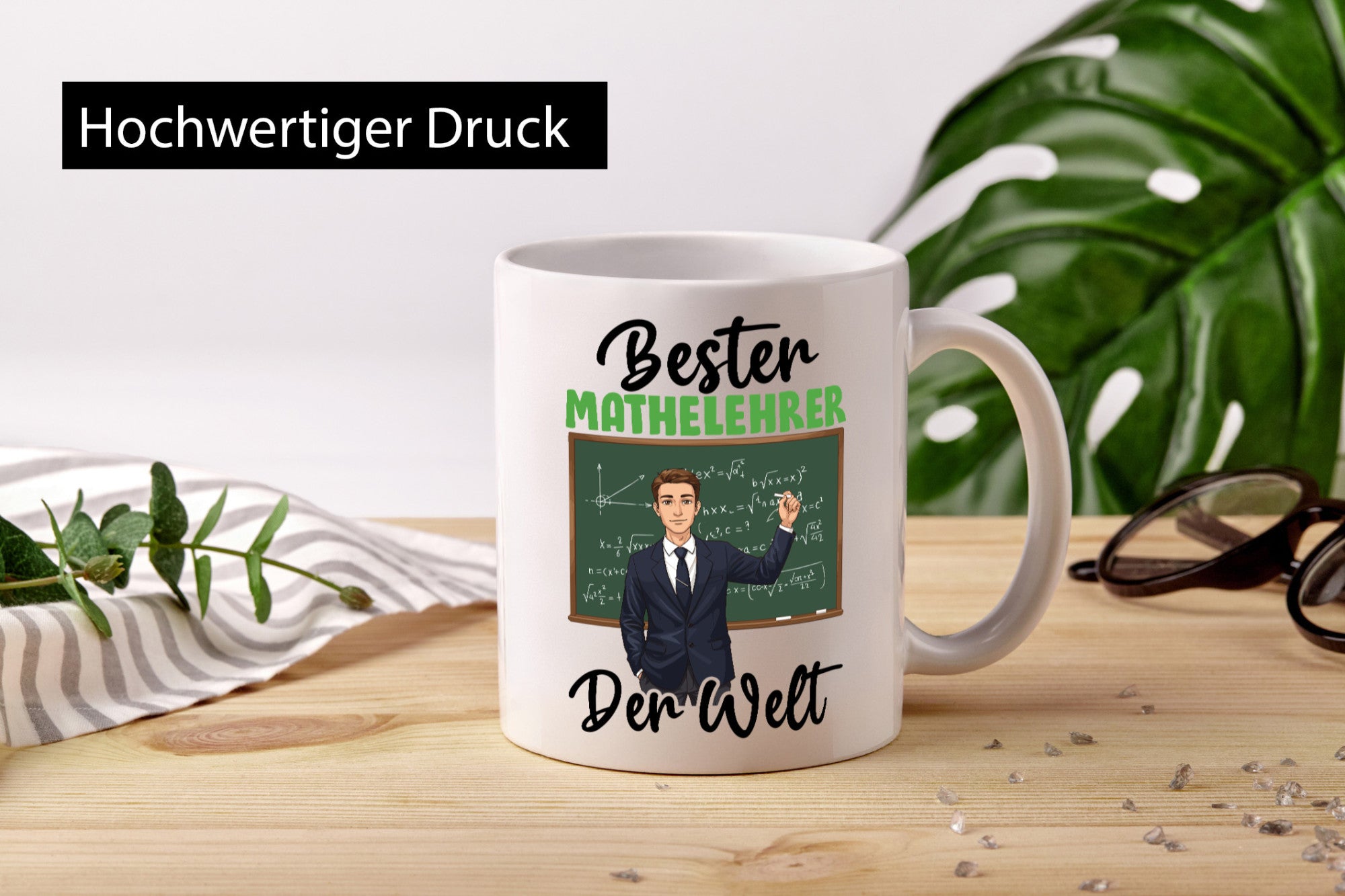 Bester Mathelehrer | Lehrer Mathe v2 lustiger Spruch Geschenk Humor