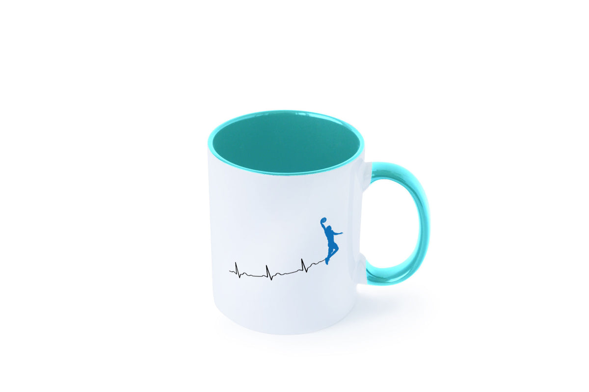Herzschlag Basketball | Motiv Sport Ballsport Humor Geschenkidee Tasse