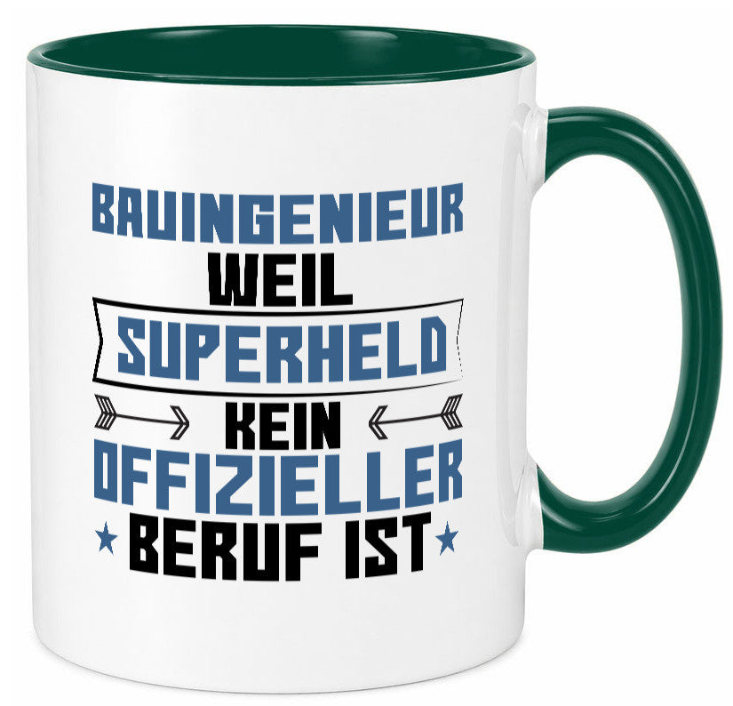 Superheld Bauingenieur | Ingenieur Humor Geschenkidee Tasse