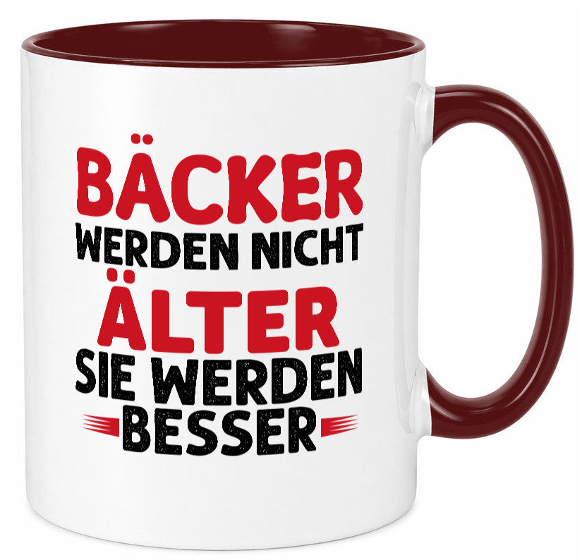 Bäcker werden nicht älter Sie besser lustig Humor Geschenkidee Geschenk Tasse